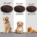 Muddy Mat Cloud K-9 Bed for Dogs & Cats, Soft & Relaxing Donut Dog Bed, Chenille Material, Removable Cover, Washable & Dryer SafeBrown Large(40'x40')