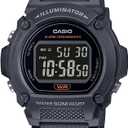Casio W219H Series | Mens Digital Watch | 50M WR | LED Illuminator | 100 SEC Chronograph | 1/100 SEC Stopwatch | Daily Alarm | Hourly Time Signal | Auto Calendar | 7 Year Battery (Gray)