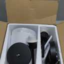 NIORSUN Battery Operated Wall Sconce Set of 2, Black Wireless Rechargeable Wall Lights with 5200mAh Dimmable Detachable Bulbs and Remote, 9 Colors Sconces Wall Decor for Bedroom Living Room Hallway (20.67 inch)