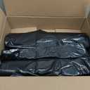 Plasticplace 95-96 Gallon Heavy Duty Black Trash Bags - Contractor Grade, Extra Large Garbage Bags for Construction & Outdoor Trash Cans, 1.2 Mil Thick, 61 x 68 (15 Count Roll)
