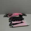 Pilates Bar Kit with Resistance Bands, Multifunctional Pilates Bar for Women & Men with Heavy-Duty Metal Adjustment Buckle, Pilates Home Equipment for Full BodyWorkouts (Pink)