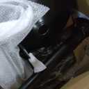 Sweetcrispy Bar Stools Set of 4, Modern Swivel Bar Chairs, Adjustable Fabric Upholstered Barstools Counter Height with Backrest for Bar, Kitchen Island, Dining Room, Black