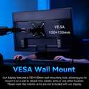 22Inch FHD(1920x1080) Computer Monitor,75Hz IPS,AMD FreeSync 100% sRGB,90% DCI-P3,HDMI2.0,VGA,VESA,Hdmi Monitor for Games and Office