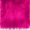 25x25CM Hot Pink Faux Fur Fabrics Square, Plush Fluffy Fuzzy Cut Craft Fur, Craft Beard Hair, Beard Miniature Dolls Rugs Mats Gift, Winter Halloween Christmas Costume Party Decorations