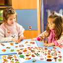 2 x Fall Stickers - 40 Sheets Maple Leaf & Autumn Stickers for Kids, Thanksgiving Party Supplies