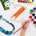 Large Wooden Letters 17 Inch, Big Wood Letters L Shape Cutouts Alphabet Unfinished Paintable Wooden Letters for Wall Decor DIY Crafts Painting Birthday Wedding Party Classroom Nursery Home Decor