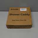 YASONIC Shower Caddy Corner, 3-Pack Adhesive Rustproof Stainless Steel Shower Shelves with Soap Holder, No Drilling Shower Organizer Corner for Dorm, Renters Bathroom, Black