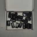 24PCS Rectangular Chair Leg Floor Protectors for Hardwood Floors, Thicken Rubber Chair Leg Cap Covers, Non Slip Furniture Leg Pads to Protect Wood Tile Floors from Scratches and Reduce Noise (Black)