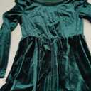 Seiciviy Girls Velvet Dress Ruffled Long Sleeve Casual Spring Fall Dress Princess Christmas Party Dress Winter Outfits, Size 140