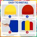 Arch Backdrop Cover Set of 3 (4/5/6FT) Carnival Birthday Party Decorations Arch Covers Stretchy Backdrop for Photo Props Cosplay Wedding Baby Shower Spandex Backdrop Decor(Red/Yellow/Blue)