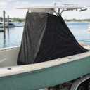 Universal T-Top Center Console Cover for Boat, Heavy Duty 600D Waterproof T Top Console Cover, Protecting Boat Center Console and Helm Seat, Large Size up to 82" L 54" W 72" H
