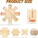 Wooden Board Game, The Wooden Board Can Provide a Gaming Experience for 2 to 8 Players, Featuring 3 Central Hubs, 32 Marbles, and 16 Dice. It is Suitable for Family and Friend Gatherings Board Games