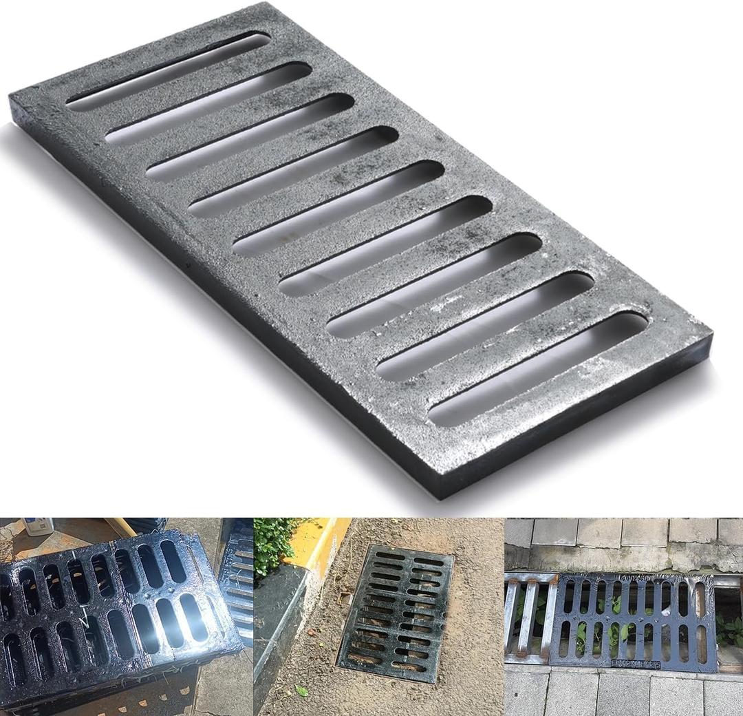 Rectangle Cast Iron Drain Grate, 17 * 8 in B125 Heavy Duty