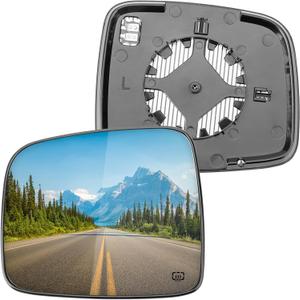 Driver Side Mirror Replacement for Jeep Liberty 2002 2003 2004 2005 2006 2007 - Left Side Mirror Glass, Rear View Mirrors Glass with Power Heated