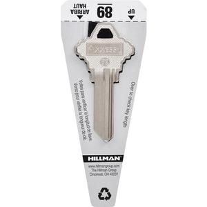Hillman 5005166 House of Office 89-Single Sided Universal Key Blank, Assorted - Pack of 4