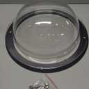 Hamiledyi Dog Fence Window, 12.4" Acrylic Dome Window Clear Bubble Peek Window, Dog Playground Window Pet Bubble Window, Doggie Fence Window Relieves Stress, Reduced Barking for Dog Cat (1Pack)