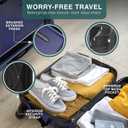 TRAVELARIM 28 Inch Luggage with Spinner Wheels, Hard Shell Suitcase with TSA Locks for Luggage, Travel Large Suitcase, Expandable Hard Shell Suitcases, Navy, Large 28-Inch Checked