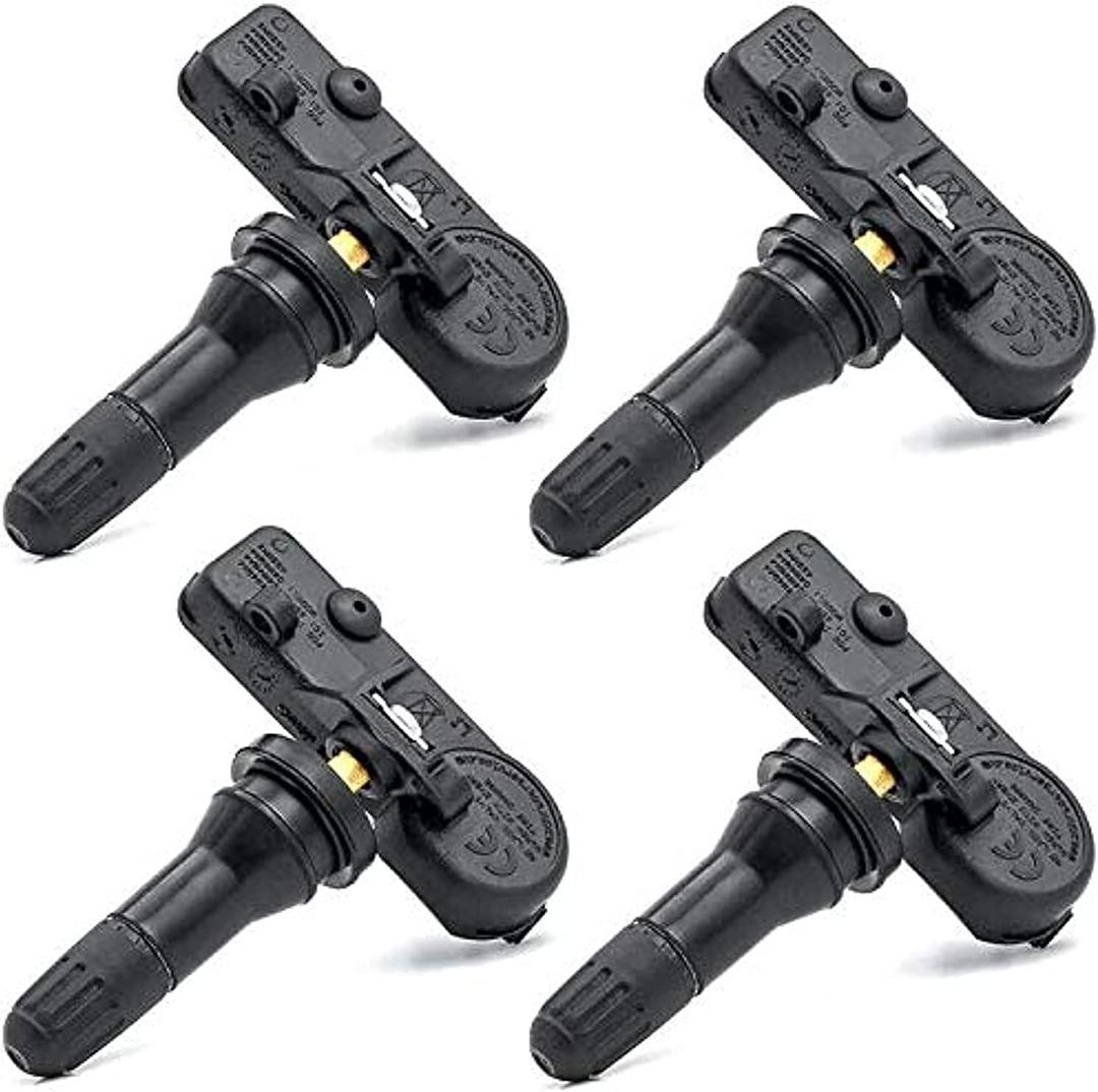TPMS Sensor,433Mhz Tire Pressure Monitoring Sensor Fit for Chrysler Jeep Dodge Ram Replace# 56029398AB(4-Pack) (Four Pieces Sensors)
