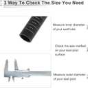 1 Pcs Universal Bike Seat Posts Lightweight 22.2x300mm Bike Saddle Post Seat Tube Matte Black Carbon Fiber