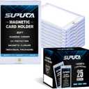 25ct Magnetic Card Holder 35PT, One Touch Protector for Trading Cards, Hard Plastic Sleeves Display Case for Baseball and Sports Cards
