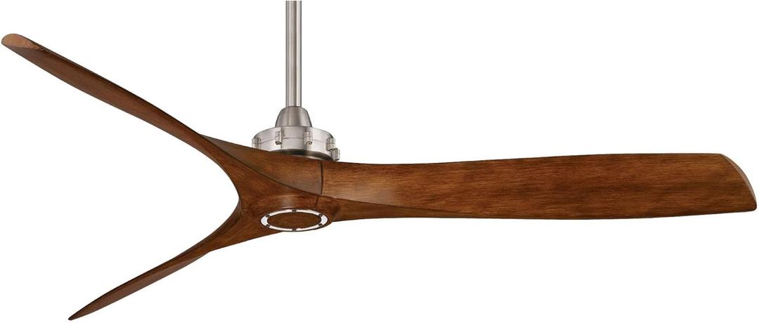 Minka-Aire F853-BN/DK, Aviation, 60" Ceiling Fan, Brushed Nickel (Brushed Nickel/Distressed Koa)
