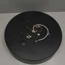 POLITAMP Black LED Flush Mount Ceiling Light,Modern Round Lighting Fixture, Dimmable Ceiling Lamp for Hallway,Kitchen,Entryway,11.8 Inch