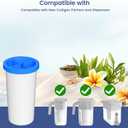5-Stage Advanced Water Filter Replacement Compatible with New Culligan Zero ZEROF01 Water Filter Pitcher and Dispensers, Pack of 4