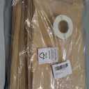 100 Pack Large Paper Bread Bags for Homemade Bread Sourdough Bags 14" x 8.3" x 3.5" with Tin Tie Tab Lock Clear Front Window Bakery Bag Packaging Cookie Bag with Label Seal Stickers