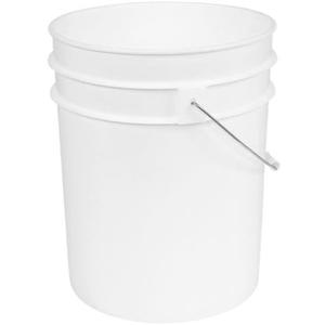 Gro Pro 724383 White Plastic Bucket, 5 Gallon