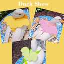 2 x Pet Cole Duck Outside Walking Harness Leash, Adjustable Outdoor Training Traction Rope, Duck Harness and Leash for Real Ducks Cat Dog Hen Chickens Goose Small Pet (yellow)