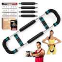 Twister Arm Trainer, Adjustable Twister Arm Chest Exerciser with 4 Spring & Training Poster for Men & Women, Detachable Power Twister Home Fitness Equipment for Enhancing Upper Body Muscle -Blue