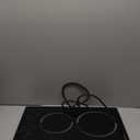 12 Inch Electric Cooktop - 2 Burner Countertop & Built-in Electric Stove Top, 120V Plug in Electrical Cook Top, Timer, Safety Lock, Over-Temperature Protection, Sensor Touch Control