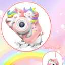 Kids Camera for 3-8 Years Old Toddlers Childrens Boys Girls Selfie Camera 20 MP HD 1080P IPS Screen Dual Digital Toy Camera for Kids Christmas Birthday Gifts with 32Gb Card, Pink