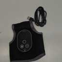 2PCS Cordless Neuropathy Foot Massager, Ankle Heating Pad for Pain Relief, Rechargeable Foot and Ankle Massage for Circulation, Heated Ankle Wrap, Black