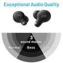 JVC Active Noise Cancelling True Wireless Earbuds - Bluetooth 5.3 with ANC - Comfortable Fit with S/M/L Silicon & Memory Foam Earpieces - IPX4 Water Resistant - 28 Hrs Playback - Compact Charging Case