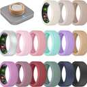 15 Pack Ultra-Thin Ring Covers Compatible with Oura Ring Gen 4/3 Cover, Anti-Scratch Silicone Protector Accessories for Women Men (S for 6/7/8/9/10)