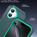 Magnetic Case for iPhone 17 with blet Clip Holster,[2X Screen Protector] [Military-Grade Protection], Heavy Duty Case for iPhone 17 6.3 Inchs,Green