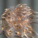 HISHINY Christmas Lights 100 Count Mini Clear Lights 21ft White Wire Christmas Tree String Lights Set for Outdoor Indoor Christmas Decorations Wedding Valentines Day Decor, UL Certified