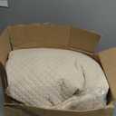 Qucover Oversized King Bedspreads 128x120, Soft Microfiber Ultrasonic Quilting Paisley Pattern California King Quilt Sets Oversized, 3 Piece Oversized Coverlet Bedding, Beige