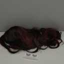 Quantum Love Long Curly Wig for Women Long Wavy Black Mix Red Wigs 28Inch Natural Looking Synthetic Fashion Color Hair for Cosplay Halloween Daily Party Use