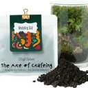 Terrarium Modeling Soil Mix, Glass-Adhesive, Terrarium Substrate, Adhesive Soil, Moss Wall, Vertical Natural-Looking for Miniature Scenes, Fairy Gardens & Plant Displays (8 oz)