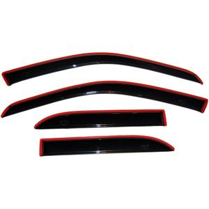Auto Ventshade [AVS] In-Channel Rain Guards For 1999 - 2016 Ford F-250/F-350/F-450/F-550 Super Duty, SUPERCREW ONLY | Window Vent Visors, 4 pcs. - Smoke | 194953