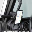 JOYTUTUS Mirrors Doors Off Compatible with 2018-2023 Wrangler JL/JLU & Gladiator JT, JL Side Mirrors with Ball Adapter, Wider View No Vibrate & Wobble (NOT FIT 2024-2026 Wrangler & Gladiator JT)