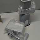 SUSTEAS Rotary Cheese Grater with Handle - Vegetable Shredder with 5 Well-designed Blades & Strong Suction Base,Round Mandoline Slicer & Food Chopper for Kitchen,with Blade Storage Box(Gray)