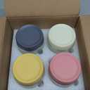 10 OZ 4Pack, Overnight Oats Jars with Lids, Glass Meal Prep Containers, Airtight Mason Jars for Breakfast, Yogurt Parfait, Salad & Smoothies, Leakproof and Reusable Food Storage Jars(4-2)