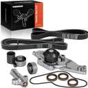 A-Premium Timing Belt Kit with Water Pump Compatible with 03-18 Honda Accord Crosstour Pilot Odyssey Ridgeline Acura MDX RDX RL TL TSX ZDX Saturn Vue 3.0L 3.2L 3.5L 3.7L V6 19200RDVJ01 TKH002 TCKWP329