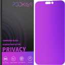 Compatible for iPhone 14 Pro Max Privacy Screen Protector Tempered Glass 6.7 inch Display, Gradient Colorful Anti Spy Light HD Easy Installation