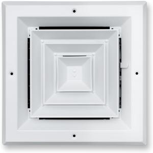 Fits 8x8 Duct Opening 4 Way Aluminum Square Ceiling Diffuser by Handua | Register Vent Cover Grille for Ceiling | Rust Proof | White | Outer Dimensions: 9.75" X 9.75"