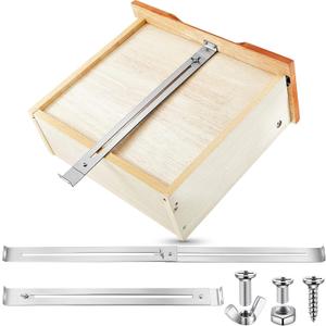Moxweyeni Dresser Drawer Repair Kit Replacement Kitchen Junk Drawer Support Brackets Starter Kit Hardware Furniture Accessories Brackets for Reinforce Repair Wooden Chipboard, Includes Screws(3 Sets)