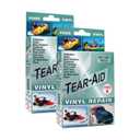 TEAR-AID Vinyl Repair Kit, Type B Clear Patch for Vinyl and Vinyl-Coated Materials, Works on Vinyl Tents, Awnings, Air Matresses, Pool Liners & More, Green Box, 2 Pack